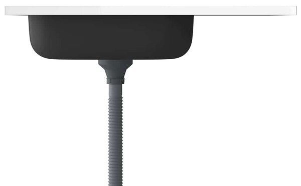 Kuchyňský dřez s odtokem stříbrný 800x500x155 mm nerezová ocel 147232