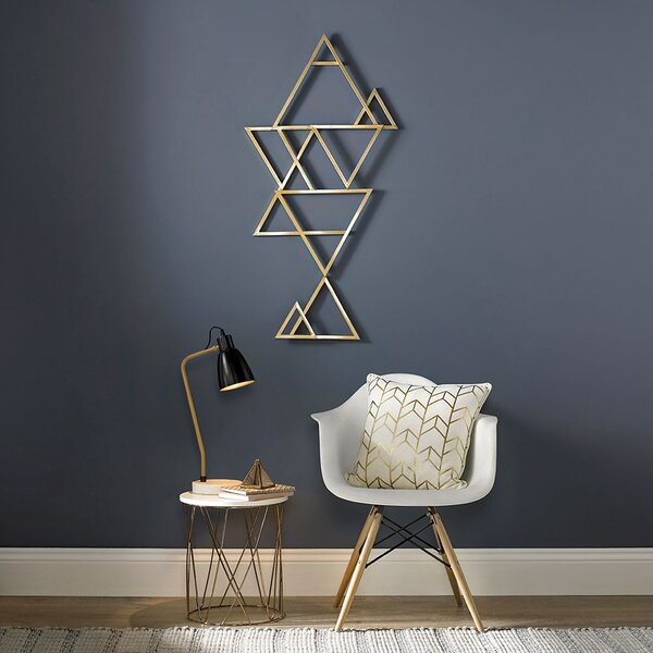 Kovová dekorace Gold Kaleidoscope Metal Art 104038, Wall Art, Graham Brown
