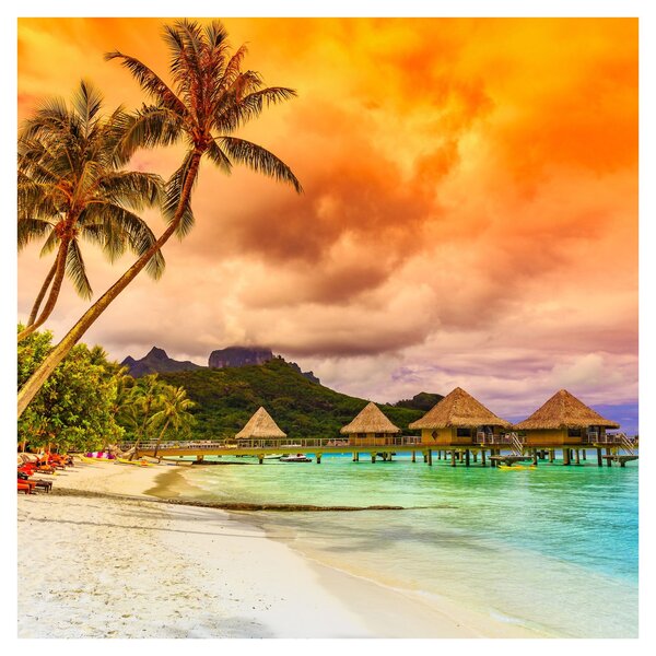 Obraz - Ostrov Bora Bora (30x30 cm)