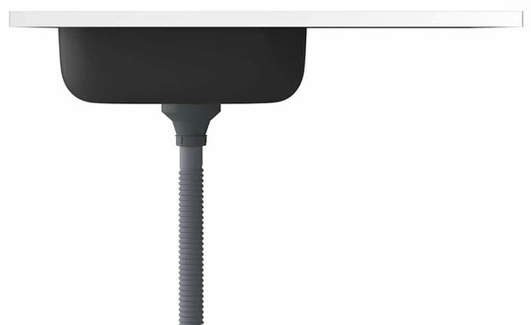 Kuchyňský dřez s odtokem stříbrný 800x600x155 mm nerezová ocel 147233