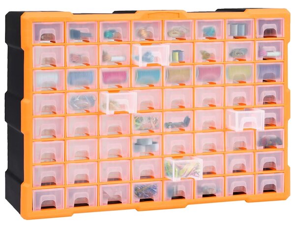 Organizér se 64 zásuvkami 52 x 16 x 37,5 cm 147579