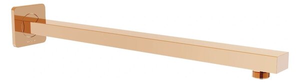 Mexen CUBE, podomítkové rameno 40cm + sprchová hlavice 30x30cm, růžovo-zlatá, 79112-60+79130-60
