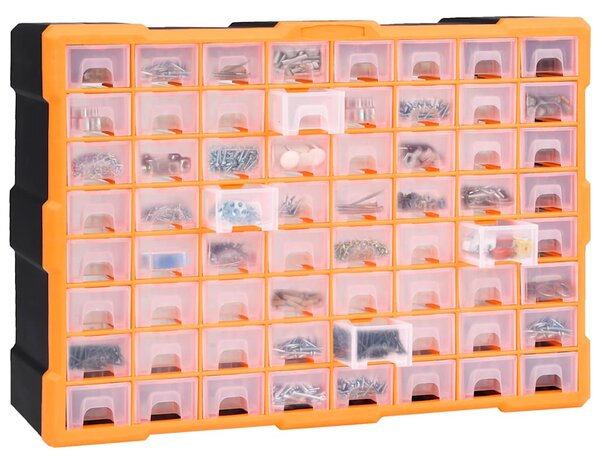 Organizér se 64 zásuvkami 52 x 16 x 37,5 cm 147579