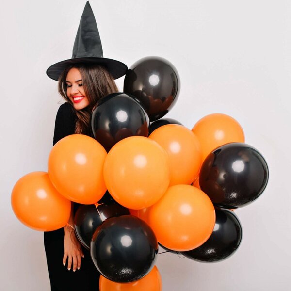 Halloween dekorace sada 38ks SPRINGOS HA5216 černo-oranžová