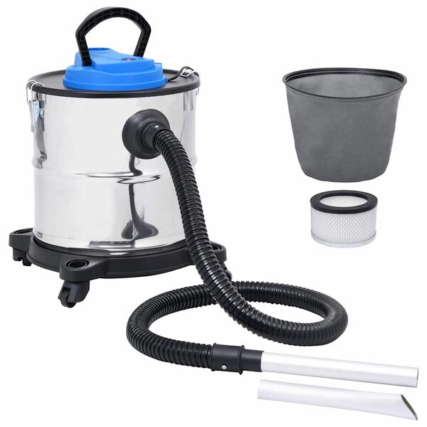 Vysavač na popel s HEPA filtrem 1200 W 20 l nerezová ocel 147679