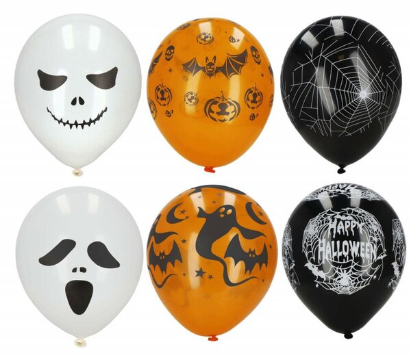 Halloween dekorace sada 38ks SPRINGOS HA5216 černo-oranžová