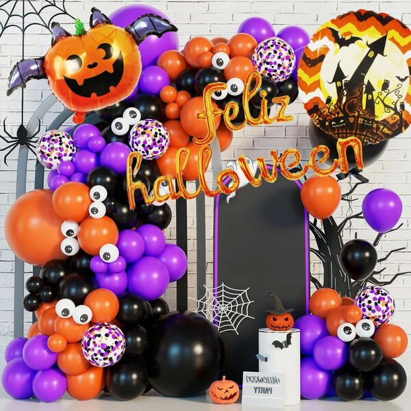 Halloween dekorace sada 60ks SPRINGOS HA5217 vícebarevná