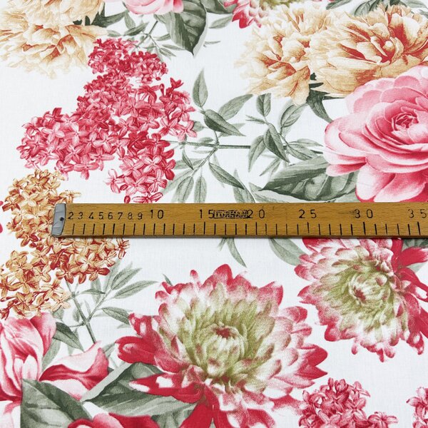 Ervi Bavlněná látka/plátno š.240cm - letní zahrada - 28977-1, metráž