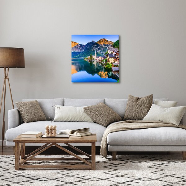 Obraz - Alpská vesnice (30x30 cm)