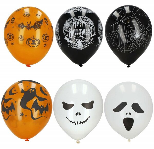 Halloween dekorace sada balónků 15ks SPRINGOS HA5215 vícebarevná