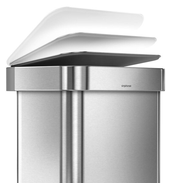 Pedálový odpadkový koš z nerezové oceli 45 l - simplehuman