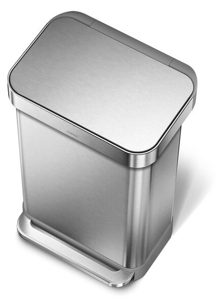 Pedálový odpadkový koš z nerezové oceli 45 l - simplehuman