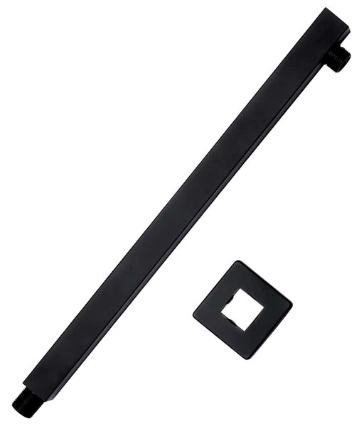 Podpůrné rameno do sprchy hranol nerezová ocel 201 černé 40 cm 147733