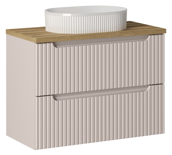 Comad Koupelnová skříňka s deskovým umyvadlem SET-NOC B OAK 80 kašmír/dub coast evoke