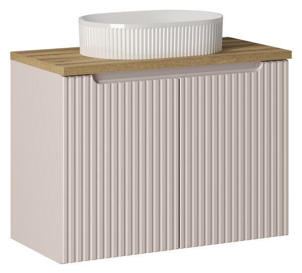 Comad Koupelnová skříňka s deskovým umyvadlem SET-NOC B OAK 80 kašmír/dub coast evoke