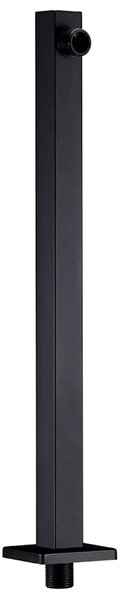 Podpůrné rameno do sprchy hranol nerezová ocel 201 černé 40 cm 147733