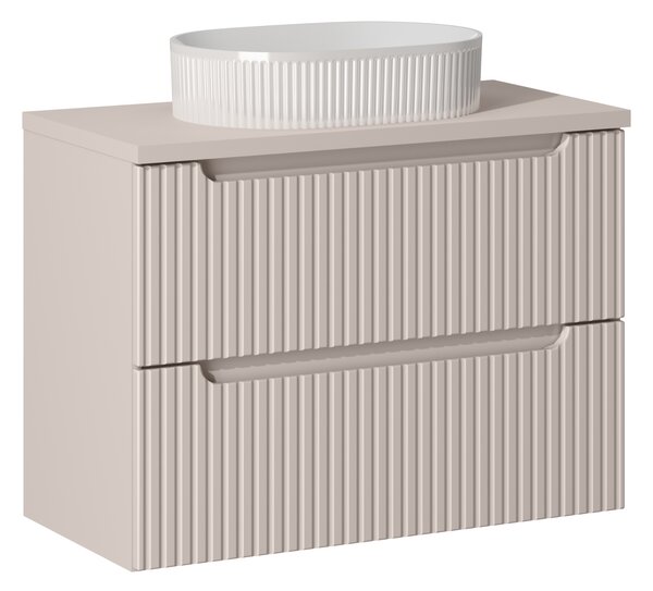 Comad Koupelnová skříňka s deskovým umyvadlem SET-NOC B CASHMERE 80 kašmír