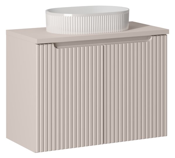 Comad Koupelnová skříňka s deskovým umyvadlem SET-NOC B CASHMERE II 80 kašmír
