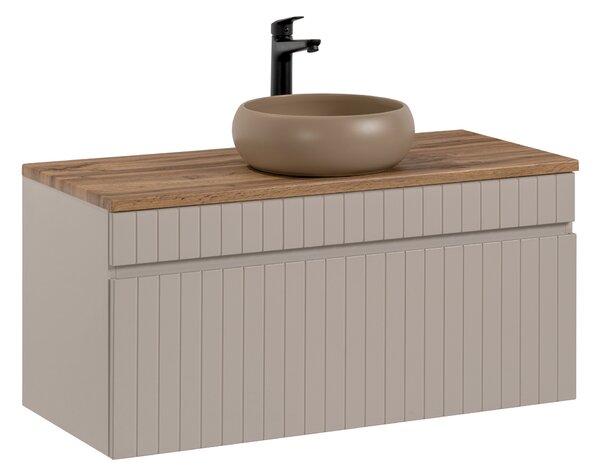 Comad Koupelnová skříňka s deskovým umyvadlem SET - ICC B 100 kašmír/dub coast evoke