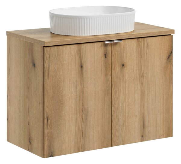 Comad Koupelnová skříňka s deskovým umyvadlem SET-NOA B OAK II 80 dub coast evoke