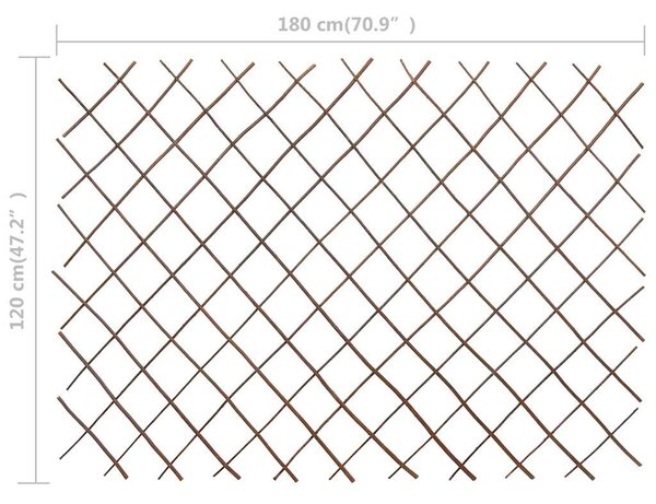 Vrbové trelážové ploty 5 ks 180 x 120 cm 147760