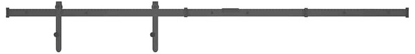 Kování pro posuvné dveře skříně uhlíková ocel 122 cm 148016
