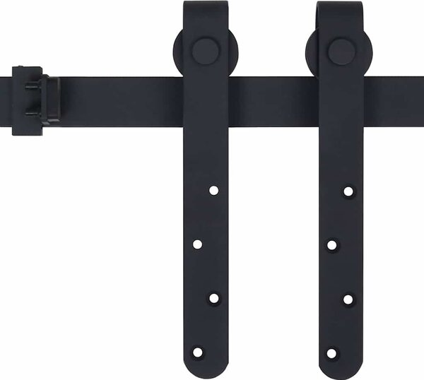 Kování pro posuvné dveře skříně uhlíková ocel 122 cm 148016