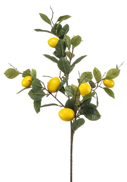 Umělá větev citrónovníku 95 cm – dekorace - 91 - 120 cm