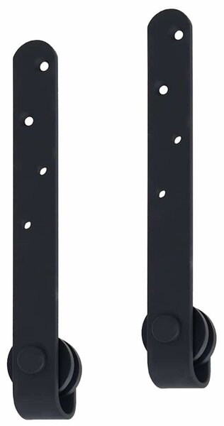 Kování pro posuvné dveře skříně uhlíková ocel 122 cm 148016