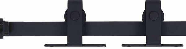Kování pro posuvné dveře skříně uhlíková ocel 122 cm 148020