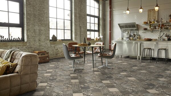 PVC Tarkett Iconik 450 - Zaragoza Tile Stone 4 m