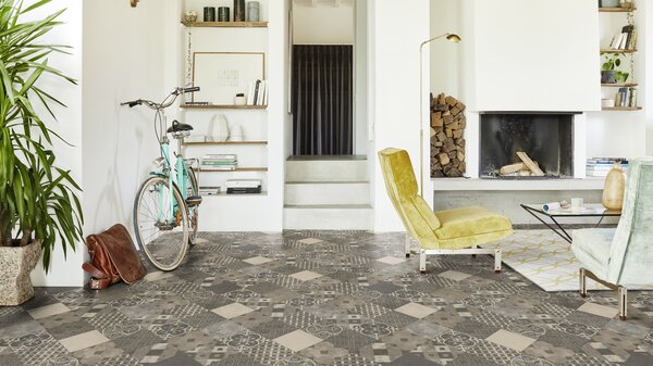 PVC Tarkett Iconik 450 - Zaragoza Tile Stone 4 m