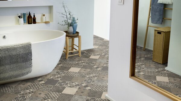 PVC Tarkett Iconik 450 - Zaragoza Tile Stone 4 m
