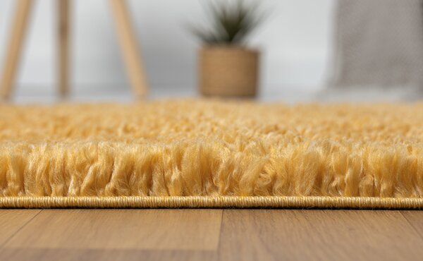 My Flair, Běhoun My Shaggy goldgelb, 80x250, žlutá, chodba / předsíň