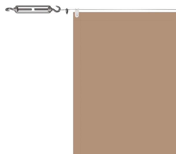 Vertikální markýza taupe 140 x 800 cm oxfordská látka 148413