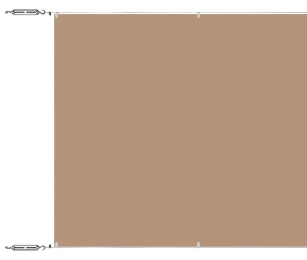 Vertikální markýza taupe 140 x 800 cm oxfordská látka 148413