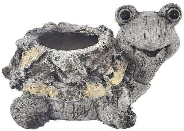 Ebi Květináč želva 32 x 25 x 21 cm, keramika, vzor kámen INDECOR X14124
