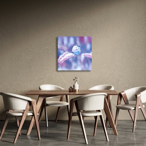 Obraz - Motýli v zimě (30x30 cm)