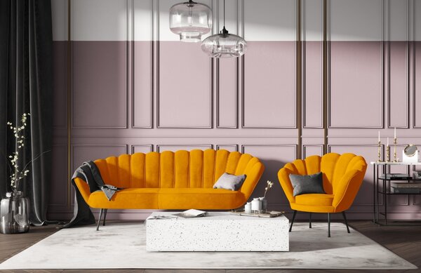 Cosmopolitan Design Sametové křeslo Kingston