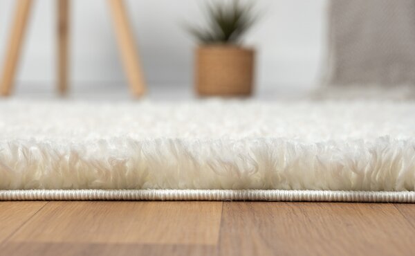 My Flair, Běhoun My Shaggy creme, 80x250, bílá, chodba / předsíň