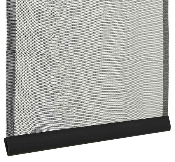 Dveřní síť proti hmyzu s 10dílným závěsem černá 240 x 240 cm 148712