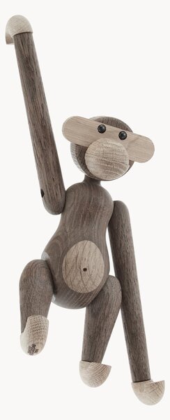 Designová dekorace z dubového dřeva Monkey, V 19 cm