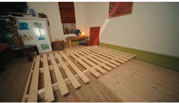 Hnědá rozkládací pohovka 140 cm Roots - Karup Design