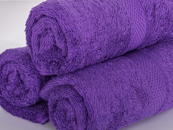 XPOSE® Froté ručník VERONA 3ks - fialový 30x50 cm