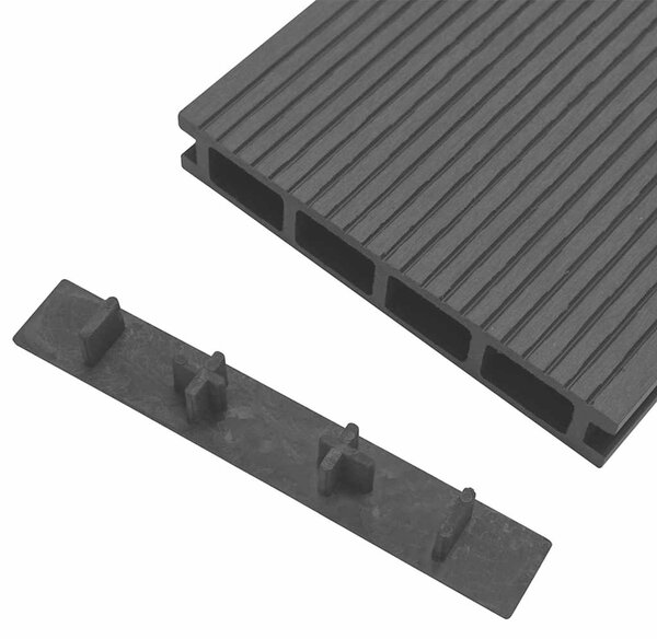 Koncové krytky 10 ks černé plast 149003