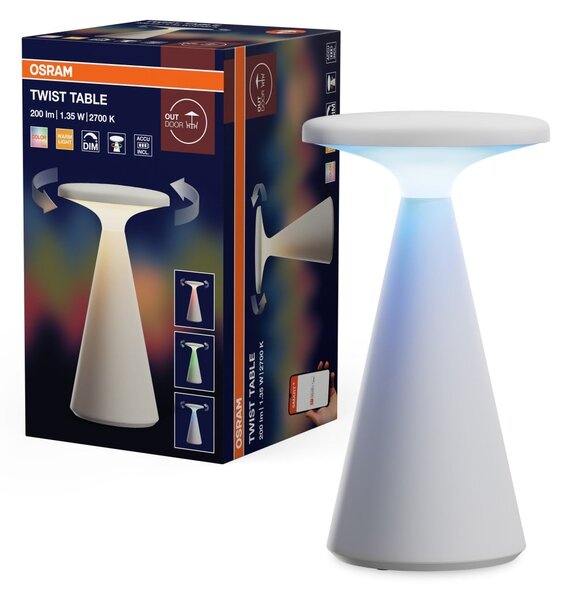 Venkovní stolní lampa SMART+ Bluetooth Twist, RGBW IP44
