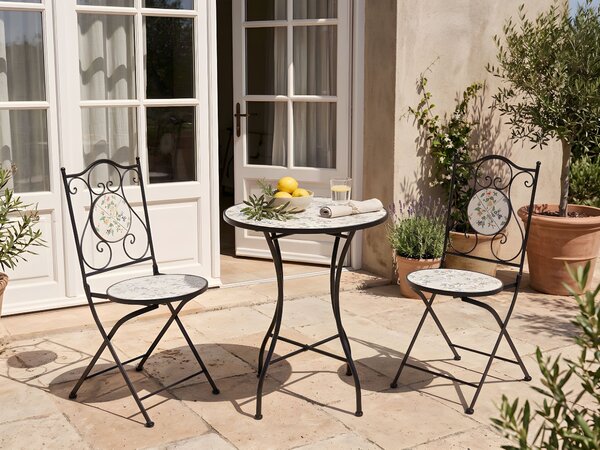 Bistro stolek COLLIO 60 cm 60 cm Kov Černá