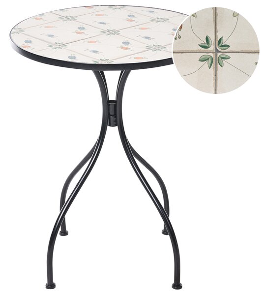 Bistro stolek CARONA 60 cm 60 cm Kov Černá