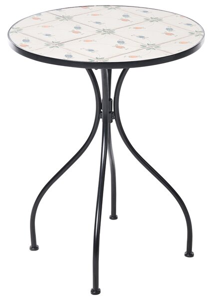 Bistro stolek CARONA 60 cm 60 cm Kov Černá