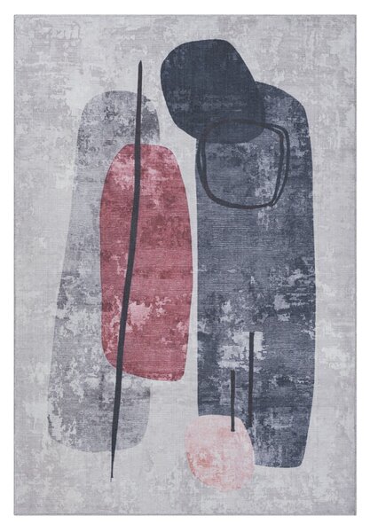My Flair, Kusový koberec Jordan CA30015 grau – na ven i na doma, 160x230, vícebarevná, chodba / předsíň